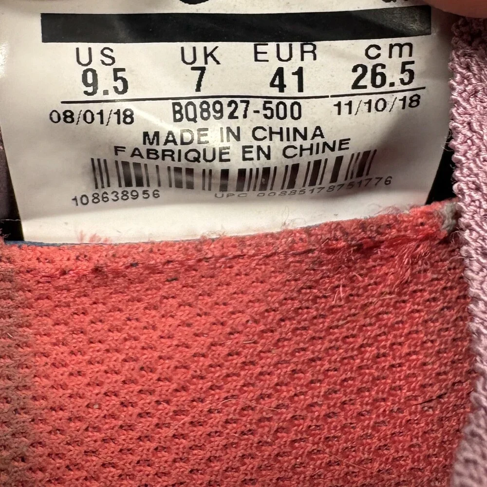 Nike Epic React Flyknit 2 Pink Purple Womens Size 9.5 BQ8927-500 Running Shoes